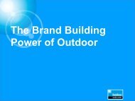 The Brand Building Power of Outdoor - Outdoor Media Association