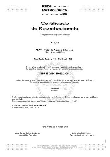 NBR ISO/IEC 17025:2005 - Eurofins Brasil