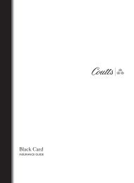Black Card Insurance Guide - Coutts