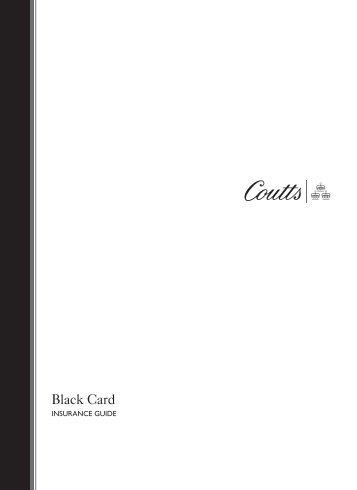 Black Card Insurance Guide - Coutts