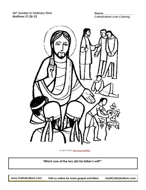 Coloring Page - CatholicMom.com