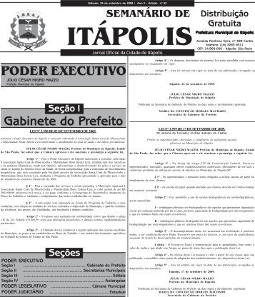 PODER EXECUTIVO Gabinete do Prefeito - Prefeitura Municipal de ...