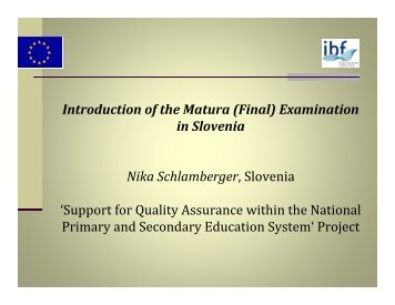 Nika Schlamberger, Key expert, Project - ERI SEE