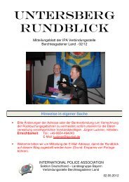 Rundblick 02/2012 - IPA - Verbindungsstelle Berchtesgadener Land