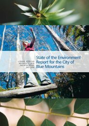 State of the Environment Report for the City of Blue Mountains