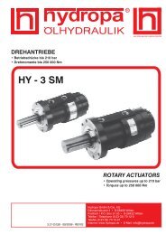+ Datenblatt HY-3 SM - Hydropa GmbH & Cie. KG