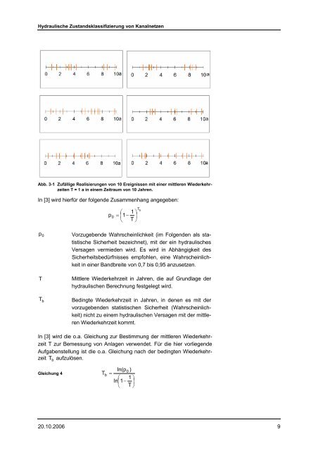 Hydraulische Zustandsklassifizierung von Kanalnetzen