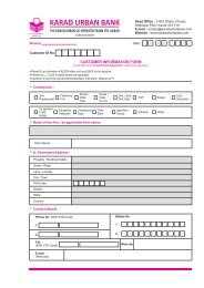 Customer Information Form-Business - Karad Urban Co-operative ...