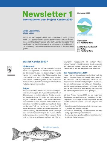 Newsletter 1 - Projekt Kander.2050