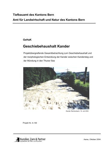 Geschiebehaushalt Kander - Projekt Kander.2050
