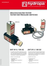 DST 01 S / VK 02 - Hydropa GmbH & Cie. KG