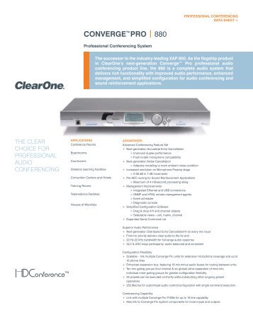 Converge Pro 880.pdf - ClearOne