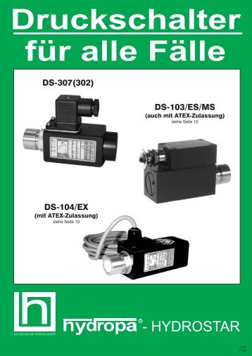 Druckschalter für alle Fälle - Hydropa GmbH & Cie. KG