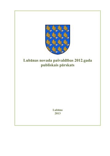 Lubānas novads - Vides ministrija