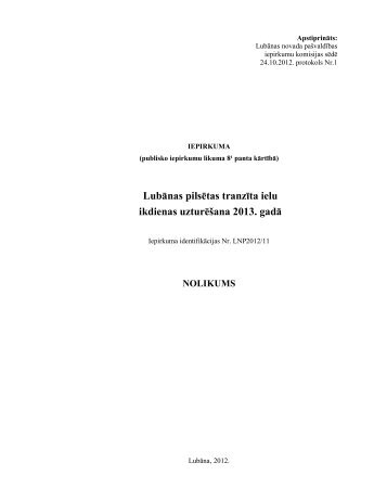 Nolikums - Lubānas novads