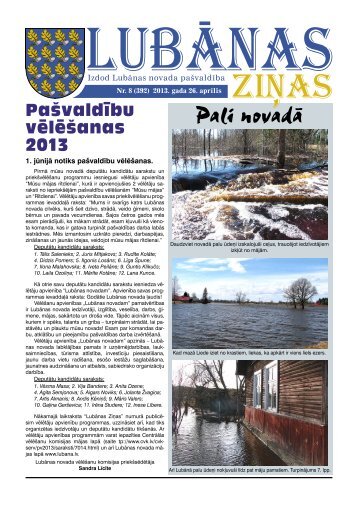 2013. gada 8. numurs - Lubānas novads