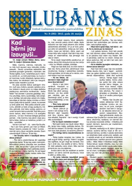 2013. gada 9. numurs - Lubānas novads