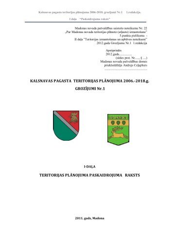 Kalsnavas Grozijumi paskaidrojuma raksts 2012 - Madona.lv