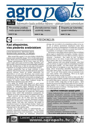 VIEDOKLIS - Agropols