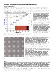 Dispensing of highly viscous liquids using GeSiM microdispensers