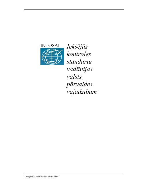 IekÅ¡ÄjÄs kontroles standartu vadlÄ«nijas valsts pÄrvaldes ... - KNAB