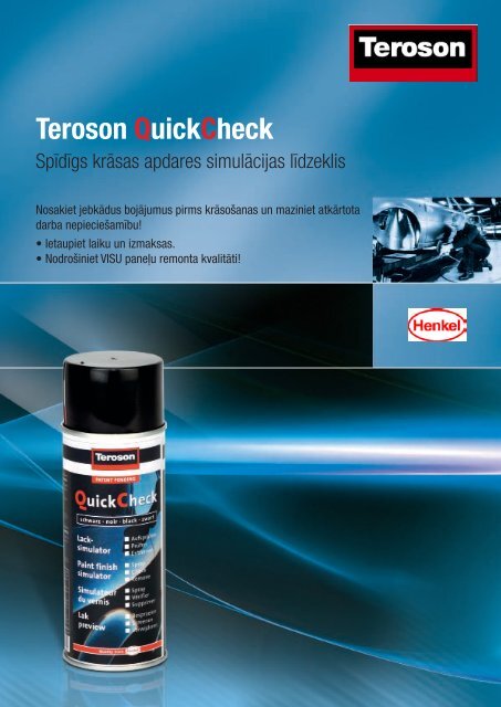 Teroson QuickCheck - Loctite