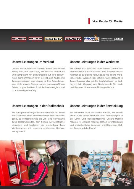 Imagebrochüre EDER Familien Holding GmbH & Co.KG