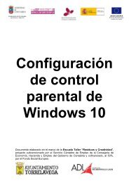 Configuración de control parental de Windows 10