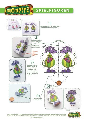 1) 2) 4) 5) SPIELFIGUREN 3) - Mompitz