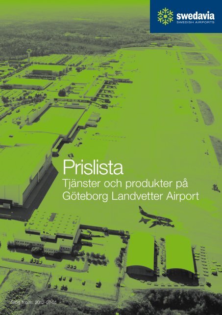 Prislista (pdf 7 Mb - nytt fÃ¶nster) - Swedavia