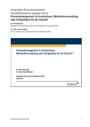 Bosshard, Dr. Karl Personalmanagement im Krankenhaus - 5 ...