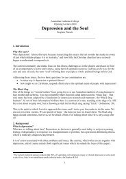 Depression and the Soul Pietsch