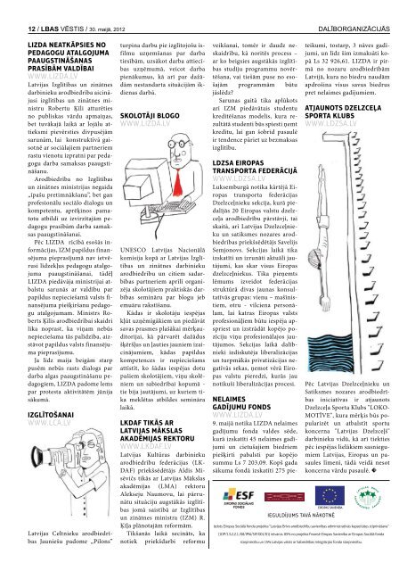 LBAS VÄstis Nr. 142 - Latvijas BrÄ«vo ArodbiedrÄ«bu SavienÄ«ba