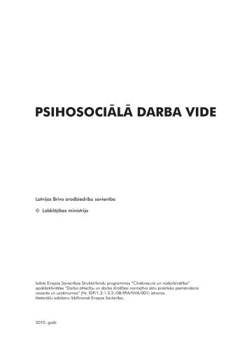 darba higiÄna psihosociÄlÄ darba vide - Latvijas BrÄ«vo ArodbiedrÄ«bu ...