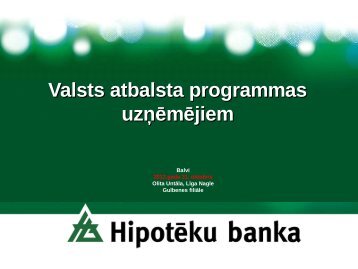 Valsts atbalsta programmas uzÅÄmÄjiem - Balvi