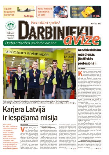 Darbinieku avÄ«ze Nr. 12 - Latvijas BrÄ«vo ArodbiedrÄ«bu SavienÄ«ba