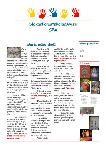 Marts - Slokas pamatskola