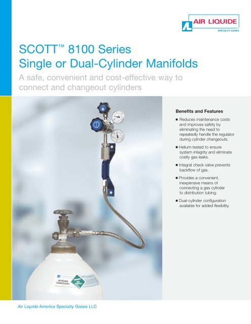 SCOTT 8100 Series Single or Dual-Cylinder Manifolds - Air Liquide ...