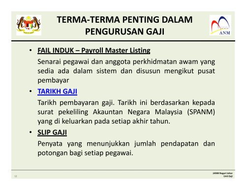 pengurusan gaji - Jabatan Akauntan Negara Malaysia