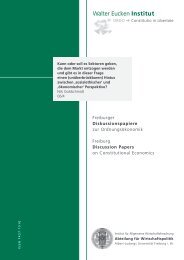 Schnellzugriff - Abteilung für Wirtschaftspolitik und Ordnungstheorie