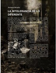 LA INTOLERANCIA DE LO DIFERENTE