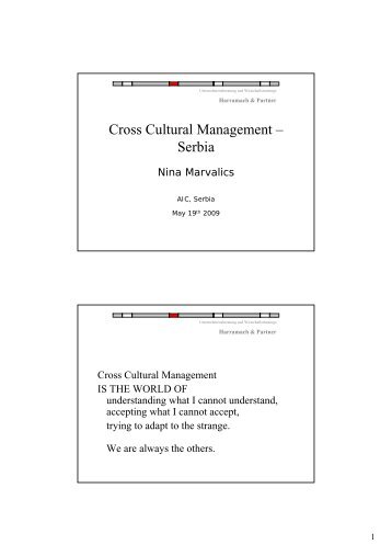 Cross Cultural Management - Serbia (presentation)