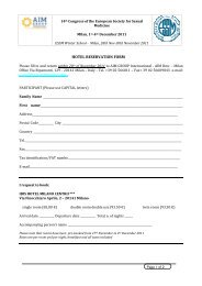 HOTEL RESERVATION FORM DI - ESSM