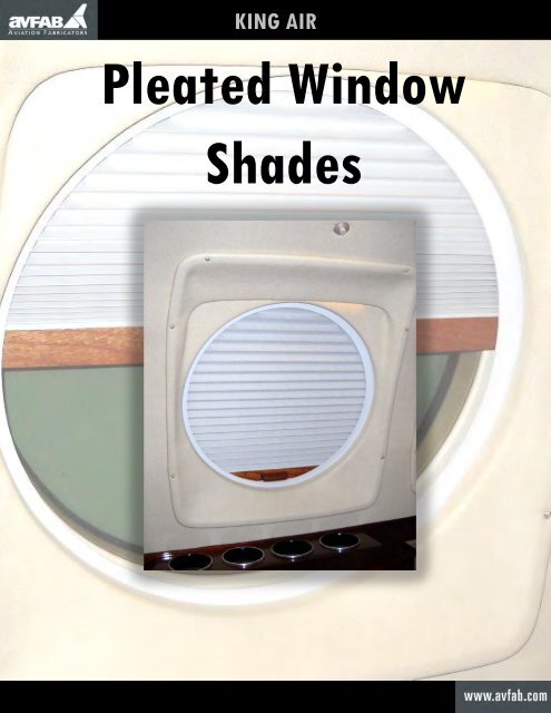 King Air Pleated Window Shades Catalog T4