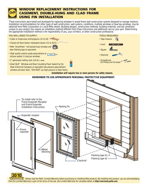 Pella Windows Installation PDF Framing (Construction), 56% OFF