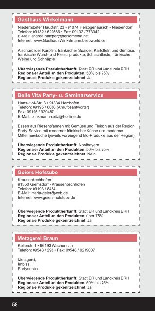 Regionaler Einkaufsführer für den Landkreis Erlangen-Höchstadt und