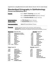 Standardized Echography in Ophthalmology - Quantel Medical