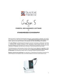 STANDARDIZED ECHOGRAPHY - Quantel Medical