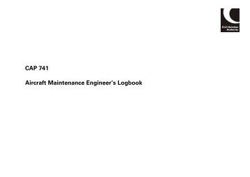 CAP 741 - Aircraft Maintenance Engineer's Logbook - Helitavia