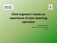 Chief Engineer's Hands-on Experience of Slow Steaming Operation